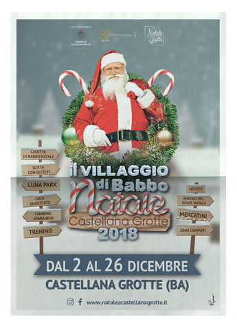 70x100 il villaggio di babbo natale 2018