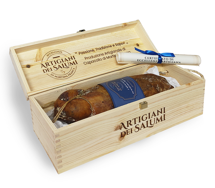 cofanetto in legno artigiani dei salumi