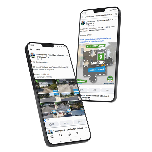gestione social lluca lopomo sindaco